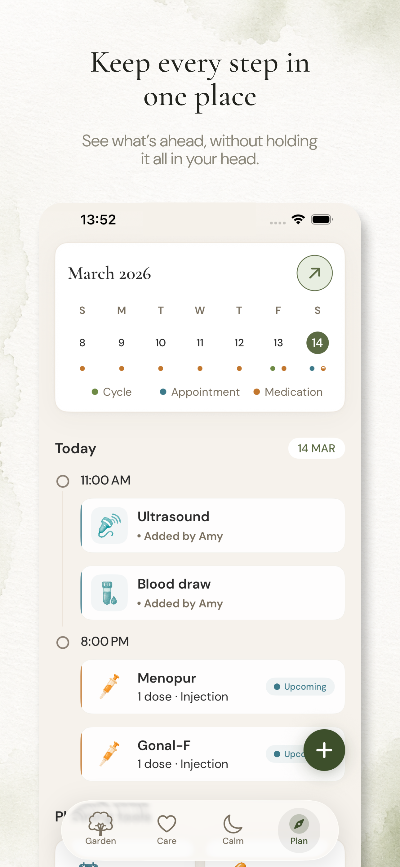 Anviah Calendar screen